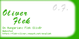 oliver flek business card